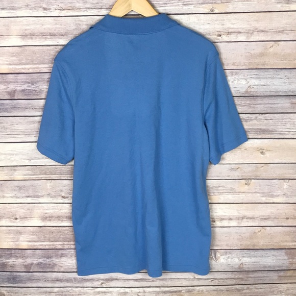 Croft & Barrow Short Sleeve Polo Shirt Blue Medium - Picture 2 of 6